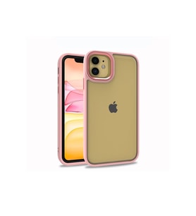 Apple iPhone 11 Uyumlu Kılıf Zore Flora Kapak (Rose Gold Altın)