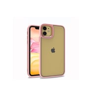 Apple iPhone 11 Uyumlu Kılıf Zore Flora Kapak (Rose Gold Altın)