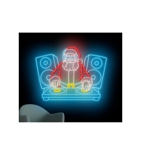 DJ Noel Baba Figürlü Neon Tabela