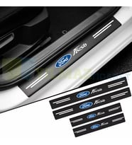 Ford Fiesta Karbon Kapı Eşiği Koruma Araba Etiket Oto Sticker Yapıştırma 4 Parça