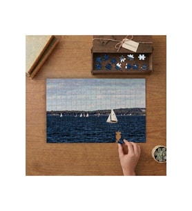 Denizde Yelkenli Tekneler - Manzara - Doğa Tasarımı 240 parça Ahşap Puzzle Ahşap Kutuda MP05795