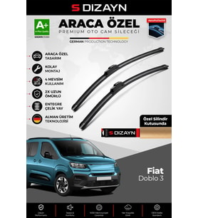 Fiat Doblo 3 Ön Cam Silecek Seti 2023 Üzeri Premium Araca Özel 65-43 Cm A+ Kalite