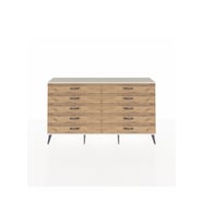 Arges Konsol 10 Çekmeceli  176x30x99 Antrasit-Aytaşı/Çam