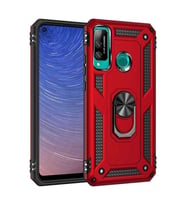 Mey İthalat® Huawei P40 Lite E Kılıf Sofya Yüzüklü Silikon Kapak - Kırmızı