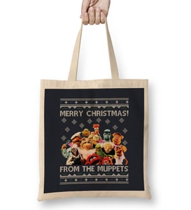 Merry Christmas From The Muppets Bez Çanta Uzun Saplı