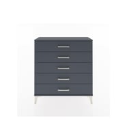 Arges Şifonyer 5 Çekmeceli 88x30x96 Antrasit-Antrasit