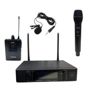 Rose RW-211-EY UHF Kablosuz Telsiz El Yaka Mikrofon 2x100 Kanal