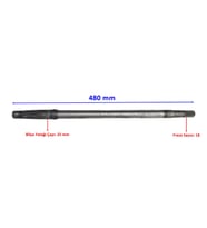 E-Yük Arabası Volta Arka Aks 480 Mm Bilya Yatağı 25 Mm 18 Freze Öm