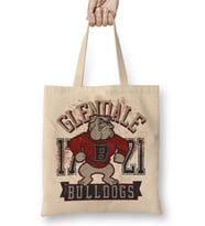 Bullgods Pug Köpek Bez Çanta Uzun Saplı