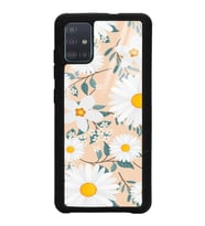 Samsung A51 Uyumlu Büyük Papatya Tasarımlı Glossy Telefon Kılıfı