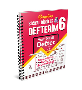 Arı Yayıncılık Arı Yayınları 6 Sınıf Sosyal Bilgiler Defterim Sosyalimo (Çok Renkli)