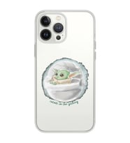 Iphone 15 Pro Uyumlu Yoda Tasarımlı Şeffaf Telefon Kılıfı