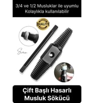 Kırık Musluk Ters Kılavuz Açıcı Aparatı Çift Başlı Su Borusu Vida Hasarlı Cıvata Sökücü Set
