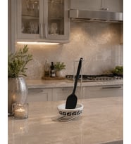 Kepçelik - Versa Desen Siyah Gümüş