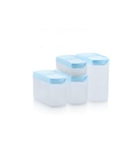 Tupperware 4 Lü Yer Kaplamaz Dizayn Set Mavi Kapak Esc
