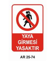 İŞ GÜVENLİĞİ UYARI LEVHASI 1 ADET PVC 21 X 29CM