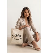 COOL Baskılı Bez Çanta, Baskılı Omuz Çantası, Alışveriş