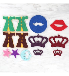 Loren 10 Paket Parti Konseptli Keçe Set-2