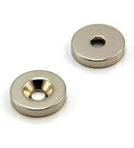 12Mm X 7/3,5Mm X 3Mm Havşa Delikli Güçlü Neodyum Mıknatıs