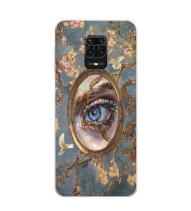 Redmi Note 9 Pro / 9s Uyumlu Aesthetic Göz Tasarımlı Şeffaf Telefon Kılıfı
