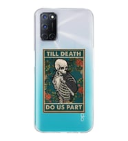 Oppo A52/A72/A92 Uyumlu Till Death Tarot Kart Tasarımlı Şeffaf Telefon Kılıfı