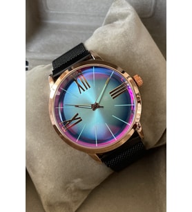 Renkli Model Metal Kordon Saat Kutulu Erkek Kol Saati Siyah Rose Gold Renk Erkeğe Eşe Arkadaşa Yakınınıza Sevgiliye Abiye Babaya Amcaya Dayıya Enişteye Kardeşe Yeğene Doğum Günü Yıl Dönümü Özel Gün Hediye