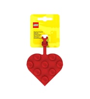 LEGO Gear 53658 3x3 Heart Bag Tag – Red