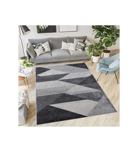 Rovigo Home Dijital Baskı Yıkanabilir Kaymaz Taban Salon Halısı RVG1866-SD415 (Gri)