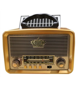 Everton RT-681 Solarlı,Ledli, Şarjlı Nostaljik Radyo (FM-AM-SW-USB-TF)