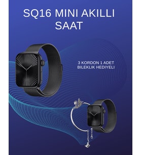 SQ-16 Mini Series 10 Akıllı Saat Spor Modları, Bildirim ve Müzik Kontrolü