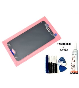 Samsung Galaxy J7 Prime Uyumlu Lcd Ekran Dokunmatik Servis + B-7000 + Tamir Seti SİYAH
