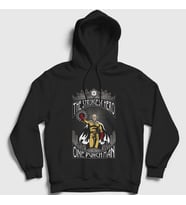 Presmono Unisex Siyah Strongest Anime One Punch Man Kapüşonlu Sweatshirt 240857tt
