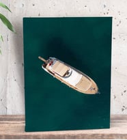 BK Gift Gemi Tasarımlı Dekoratif Mini Kanvas Tablo 15x20cm-6