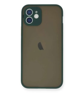 iPhone 12 Mini Kılıf Montreal Silikon Kapak - Yeşil