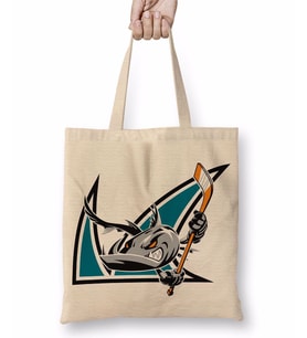 Shark Hockey Team Logo Bez Çanta Uzun Saplı