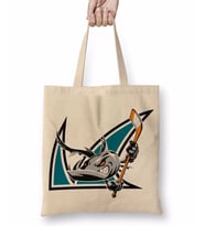 Shark Hockey Team Logo Bez Çanta Uzun Saplı