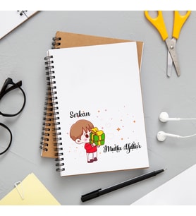 Mutlu Yıllar & Merry Christmas Yılbaşı Tasarımlı Kişiye Özel Defter