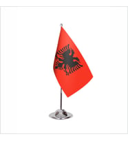 Arnavutluk Tekli Masa Bayrağı