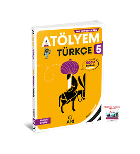 Arı Yayıncılık 2025-2026 5. Sınıf Türkçe Atölyem Soru Bankası Tadında Yeni Güncel Müfredat (Çok Renkli)