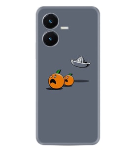 Vivo Y22S Kılıf Resimli Desenli Baskılı Silikon Orange Escape 1374