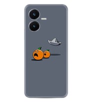 Vivo Y22S Kılıf Resimli Desenli Baskılı Silikon Orange Escape 1374