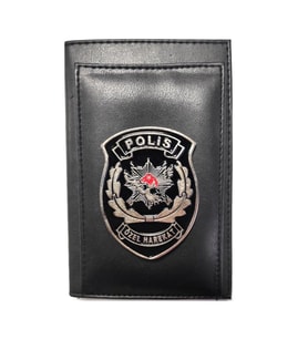 Polis Özel Harekat Kalemlikli Not Defteri Cüzdan (Metal Rozet)