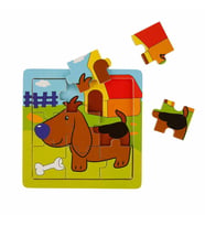 S00002907 PUZZLE ANIMALS 9 PCS 3 AST