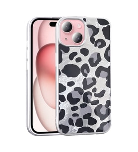 Apple iPhone 13 Uyumlu Kılıf Desenli Zore Mep Kapak (Gri)