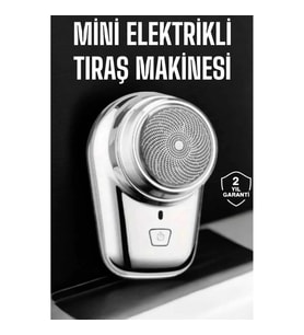 Mey İthalat® Seyahat Tipi Tıraş Makinesi Taşınabilir Kablosuz Mini Paslanmaz Çelik