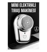 Mey İthalat® Seyahat Tipi Tıraş Makinesi Taşınabilir Kablosuz Mini Paslanmaz Çelik