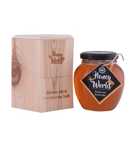 Honey World Organik Süzme Kara Balı 470 Gr