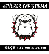 şişman bulldog köpek hayvan etiket sticker - 2 adet çıkartma araba motosiklet kask atv tablet pc buzdolabı otomobil bilgisayar uyumlu