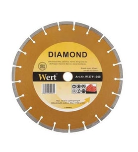 WERT 2711-125 Granit Mermer Elmas Testere (125mm) (Karışık)