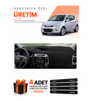 HYUNDAİ İ20 (2008-2014) Uyumlu Torpido Koruma Örtüsü Oto Kılıfı - Siyah